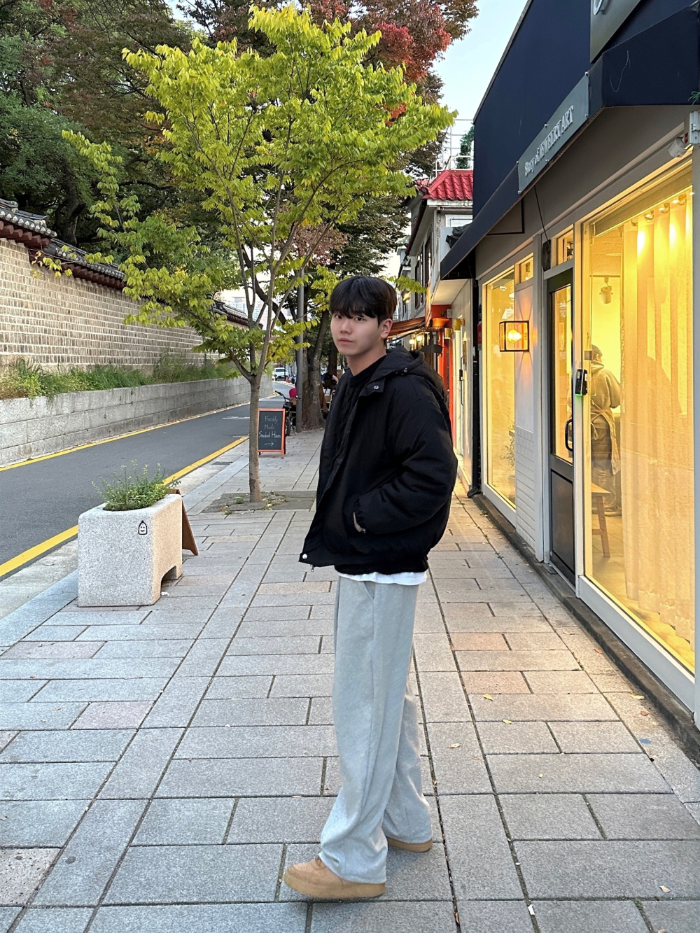 재킷 모델 착용 이미지-S77L43
