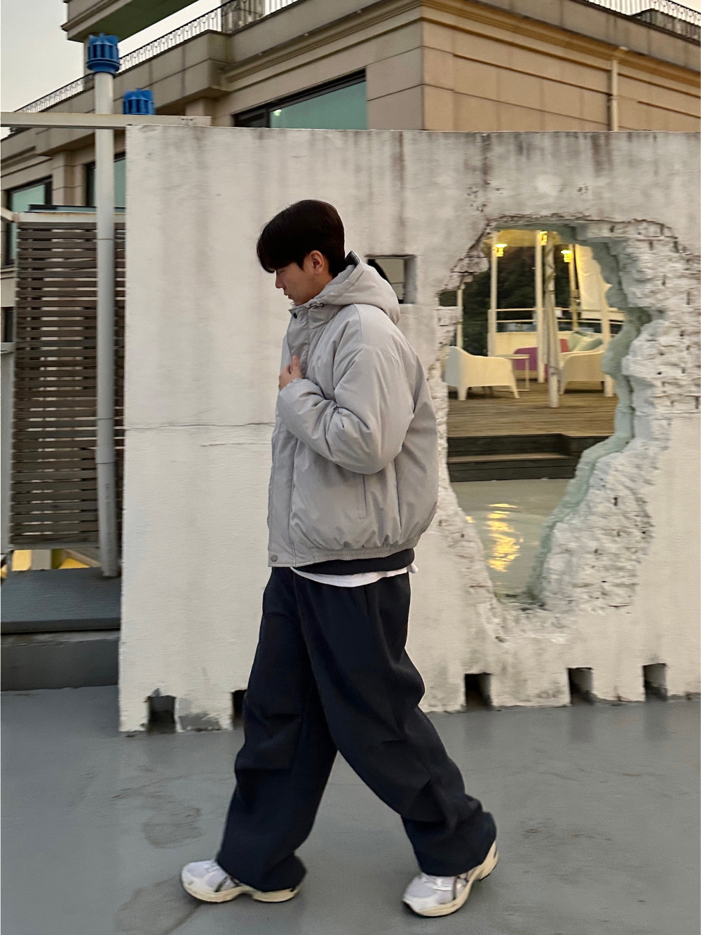 재킷 모델 착용 이미지-S77L17