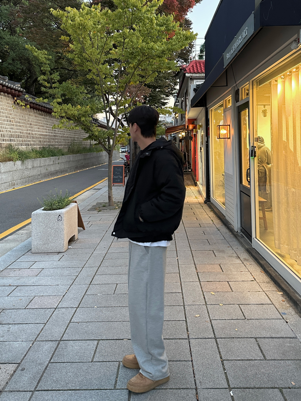 재킷 모델 착용 이미지-S77L47