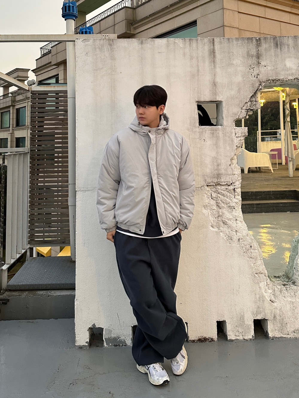 재킷 모델 착용 이미지-S77L18