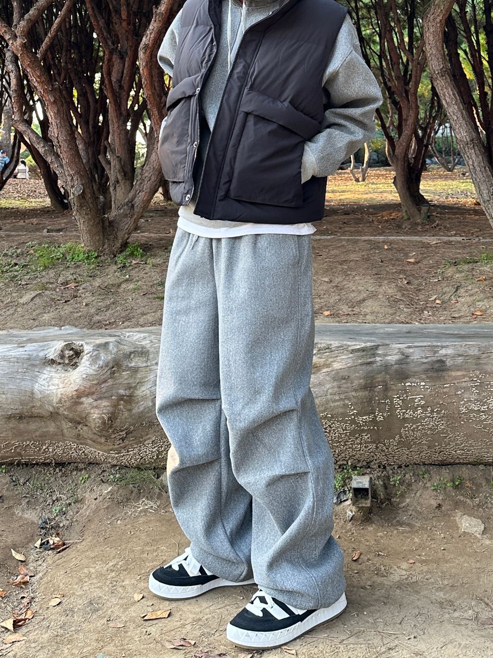 패딩 모델 착용 이미지-S68L7