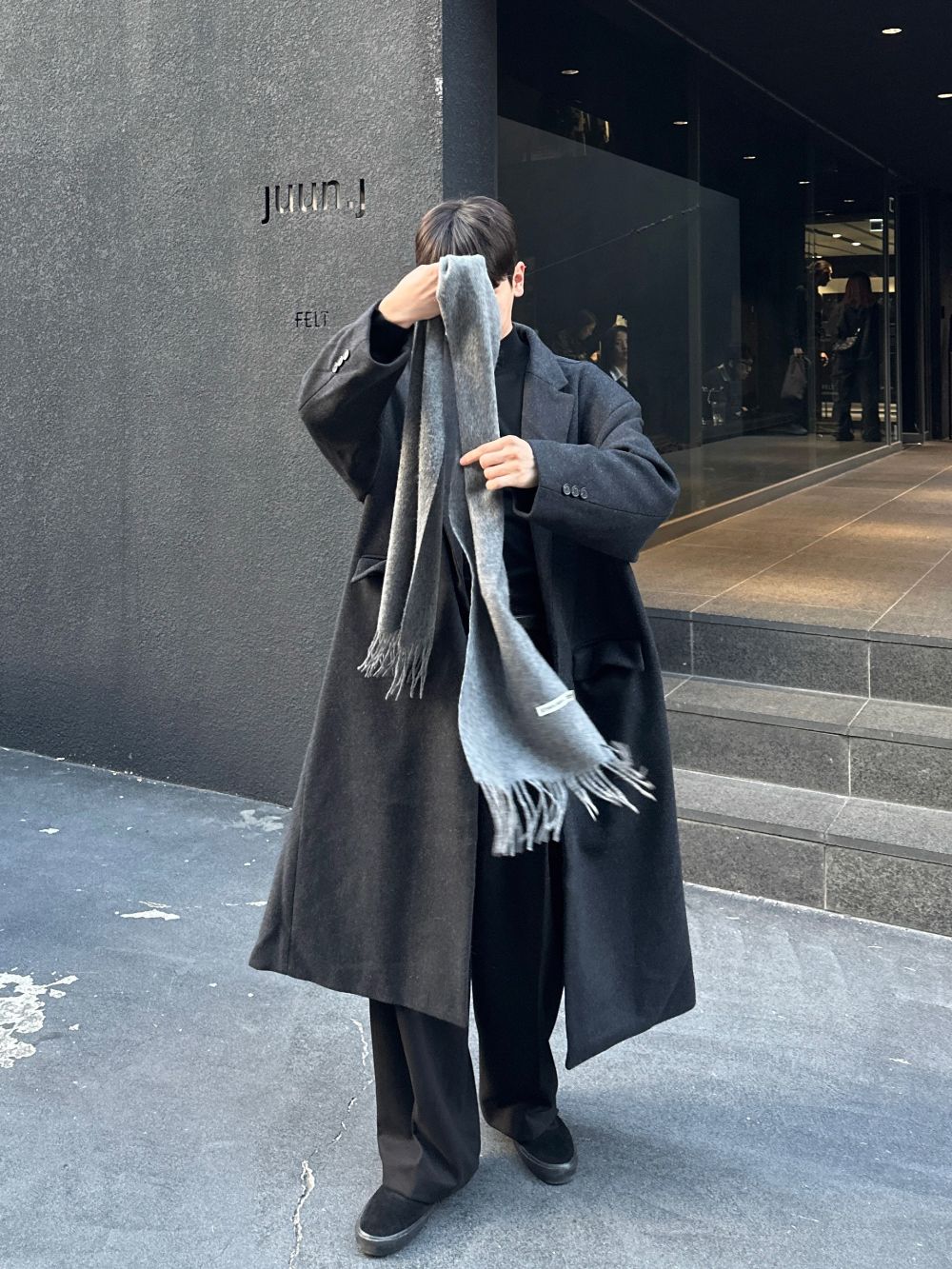 코트 모델 착용 이미지-S70L5