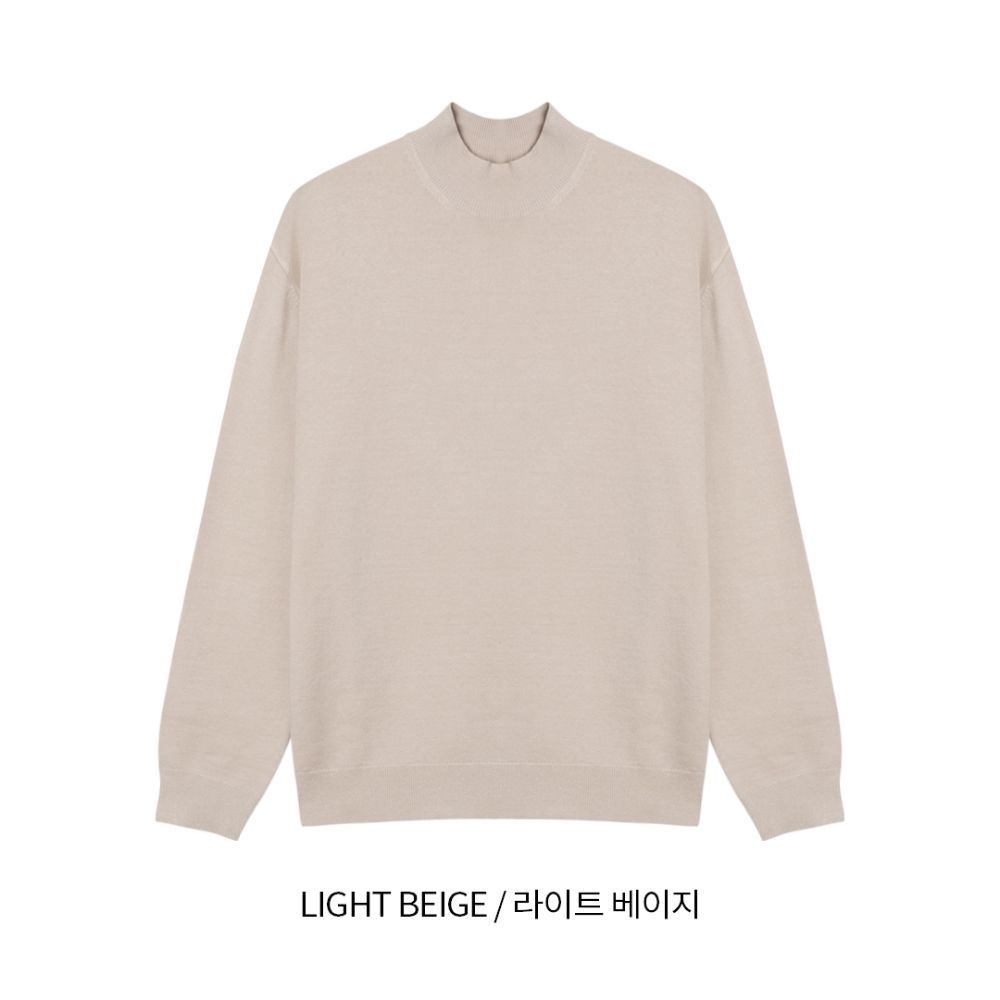 긴팔 티셔츠 크림 색상 이미지-S81L6