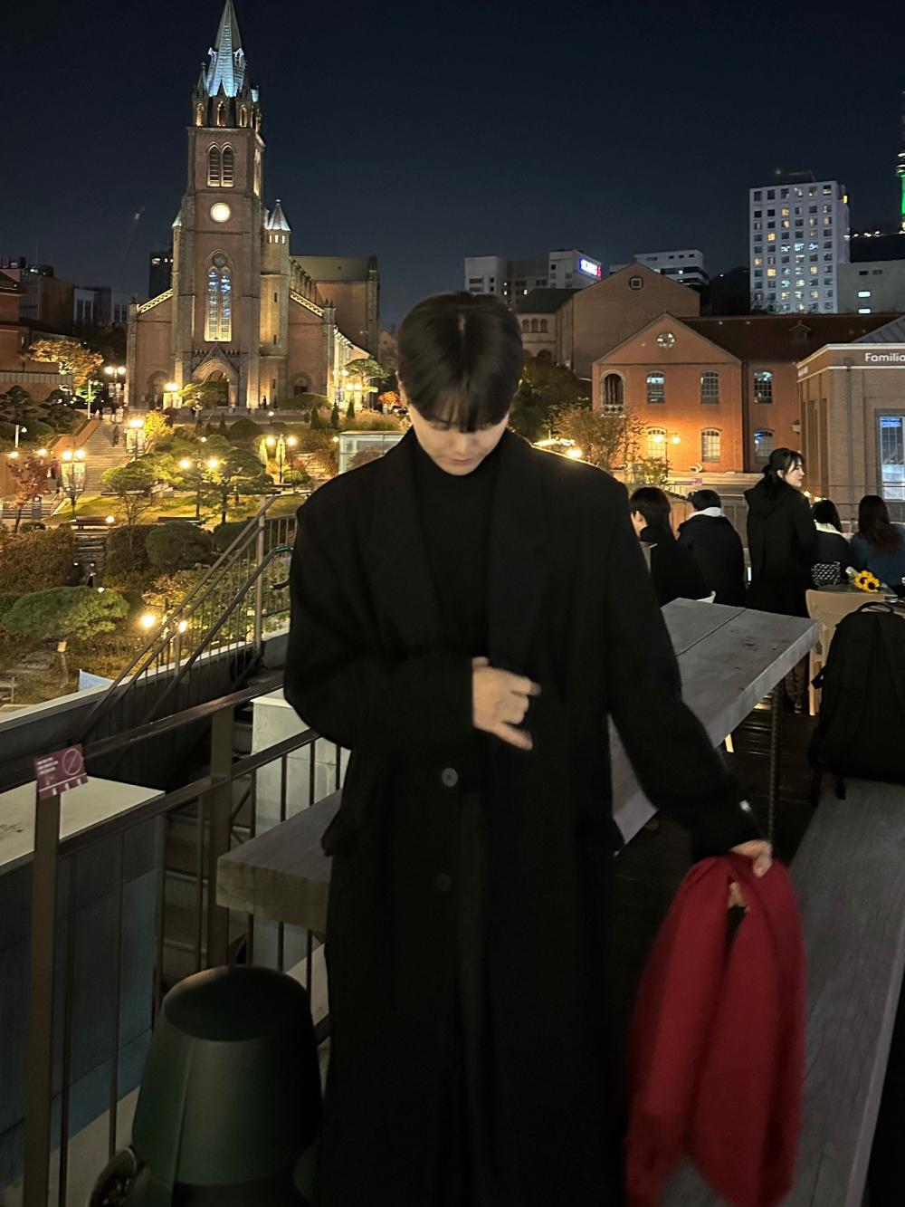 코트 모델 착용 이미지-S75L24