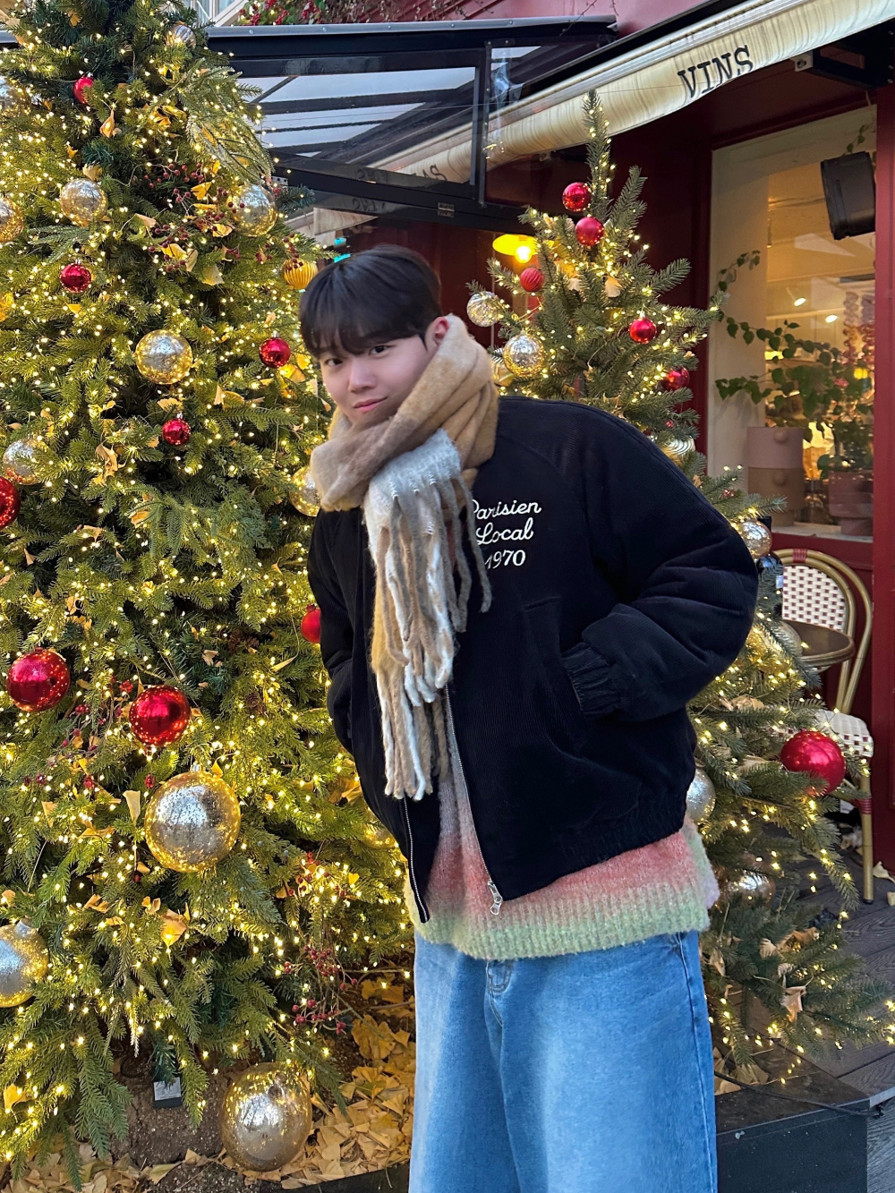 머플러 모델 착용 이미지-S95L49