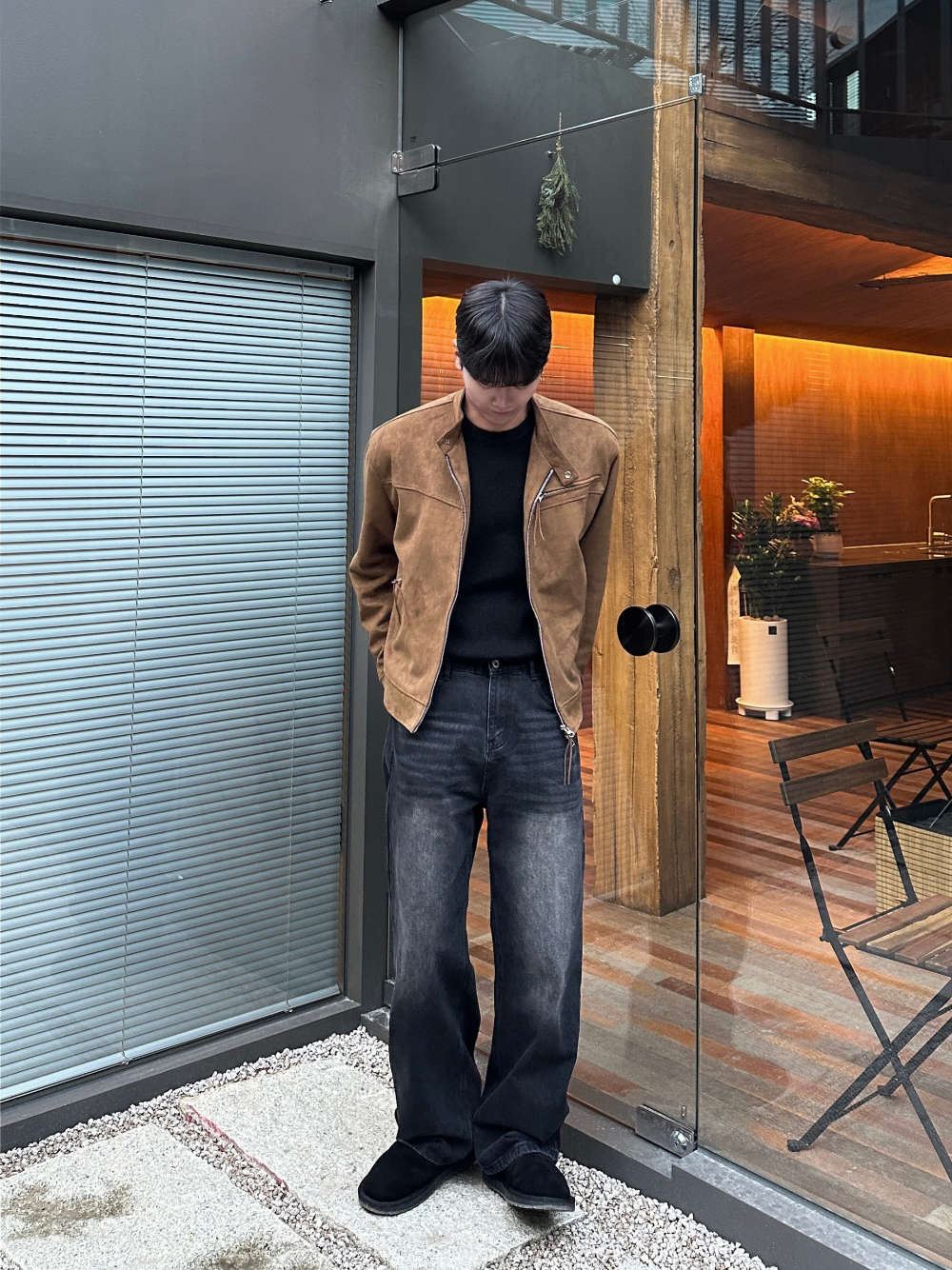 재킷 모델 착용 이미지-S38L52