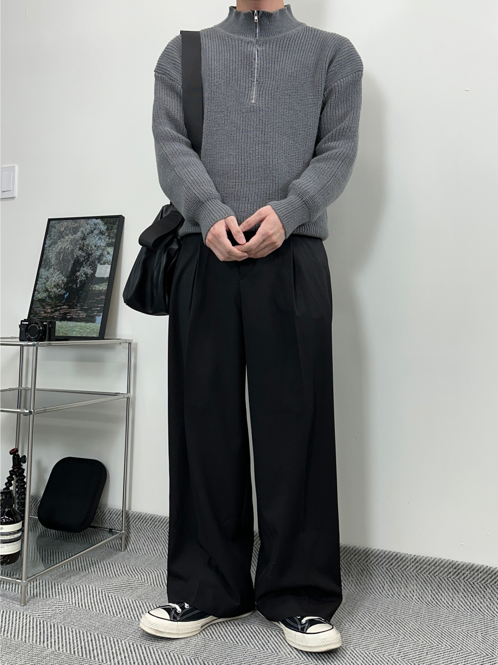 바지 모델 착용 이미지-S39L13