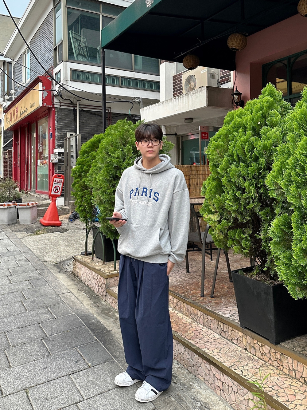 바지 모델 착용 이미지-S98L19