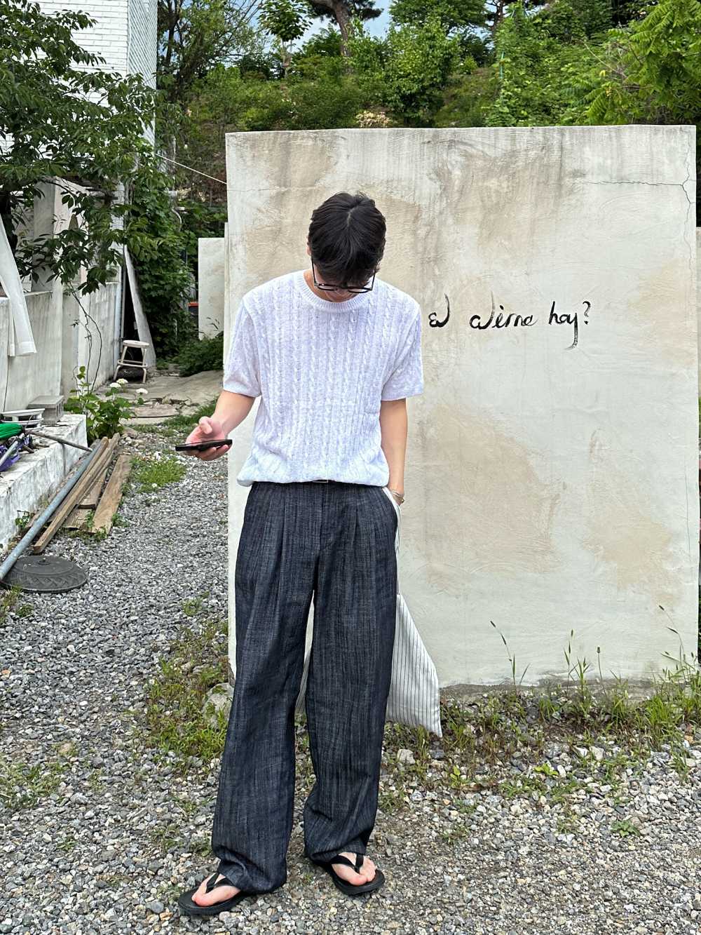 바지 모델 착용 이미지-S36L19