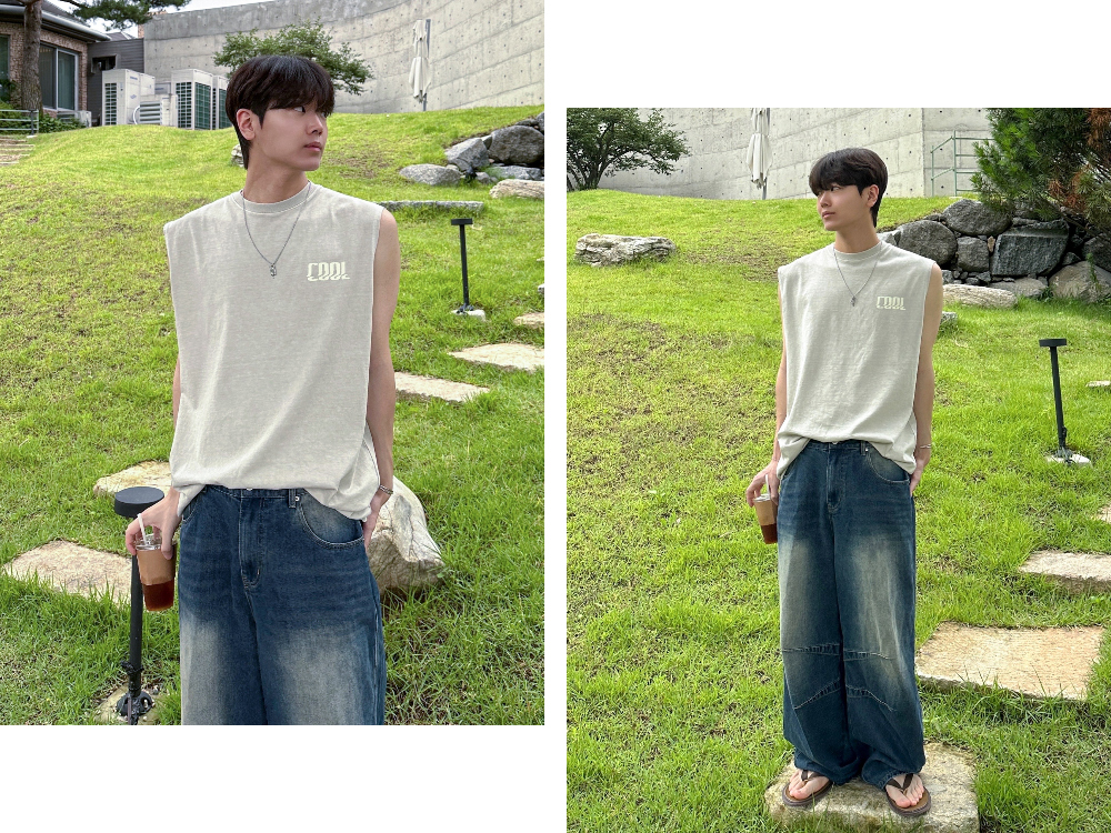 민소매 모델 착용 이미지-S44L1