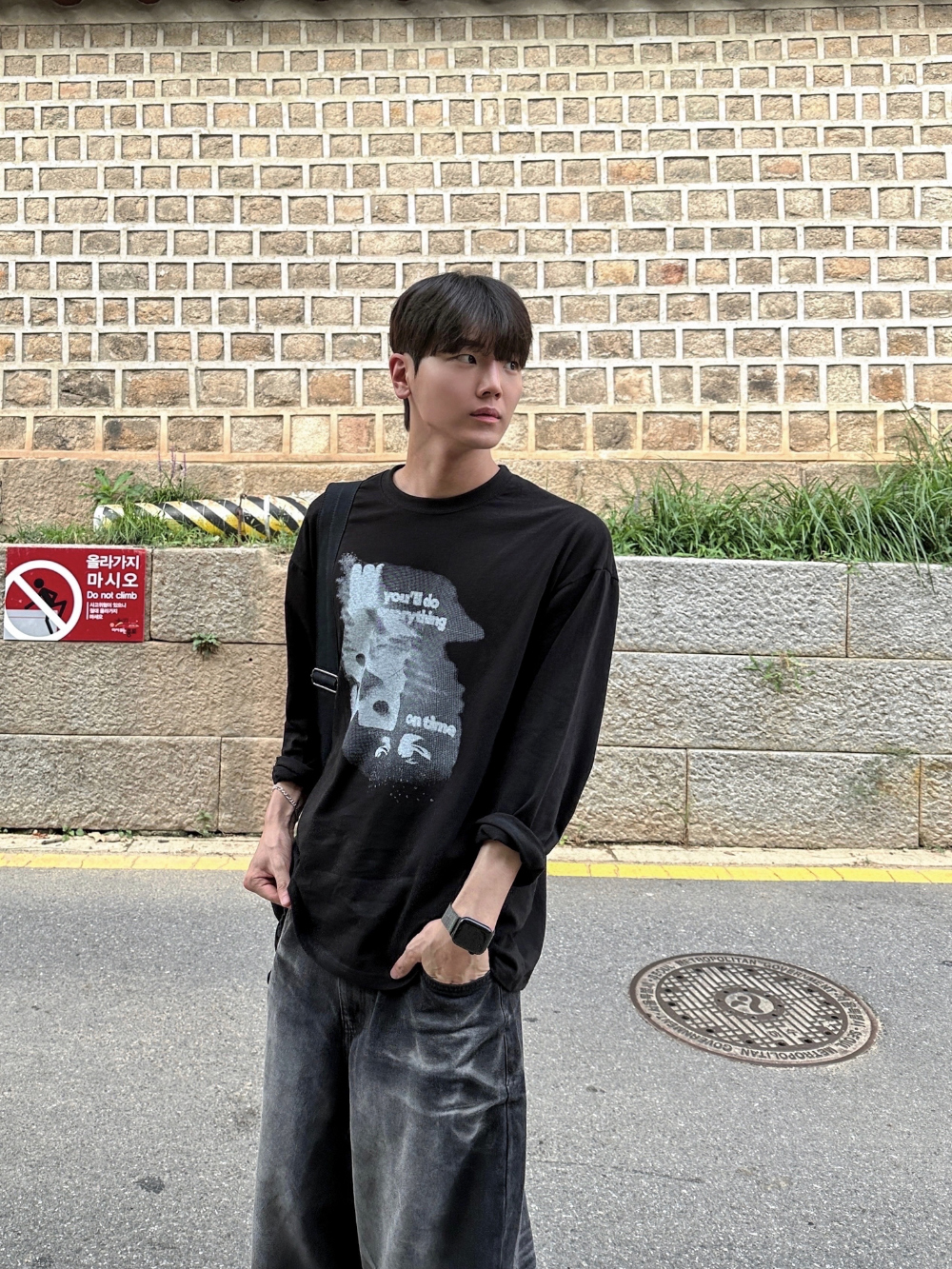 바지 모델 착용 이미지-S50L14