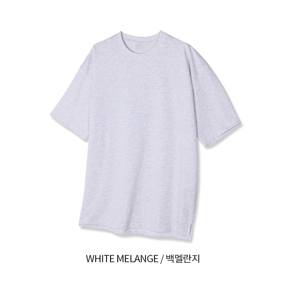 반팔 티셔츠 화이트 색상 이미지-S46L4