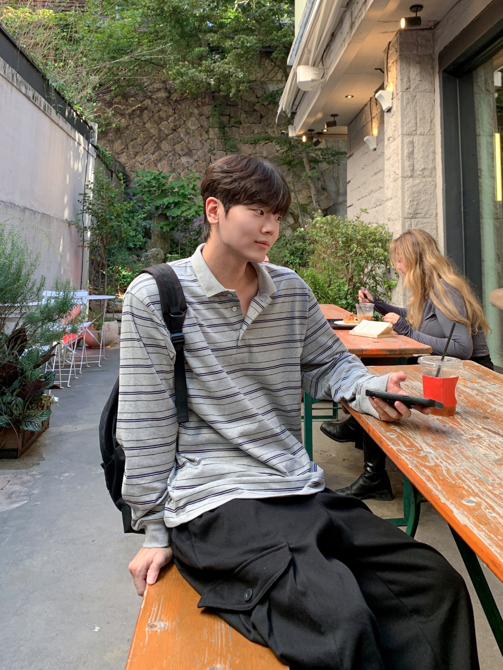 재킷 모델 착용 이미지-S48L19