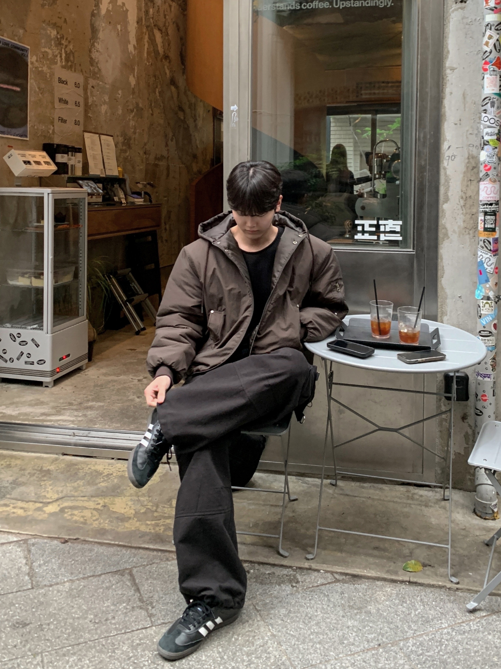 코트 모델 착용 이미지-S58L33