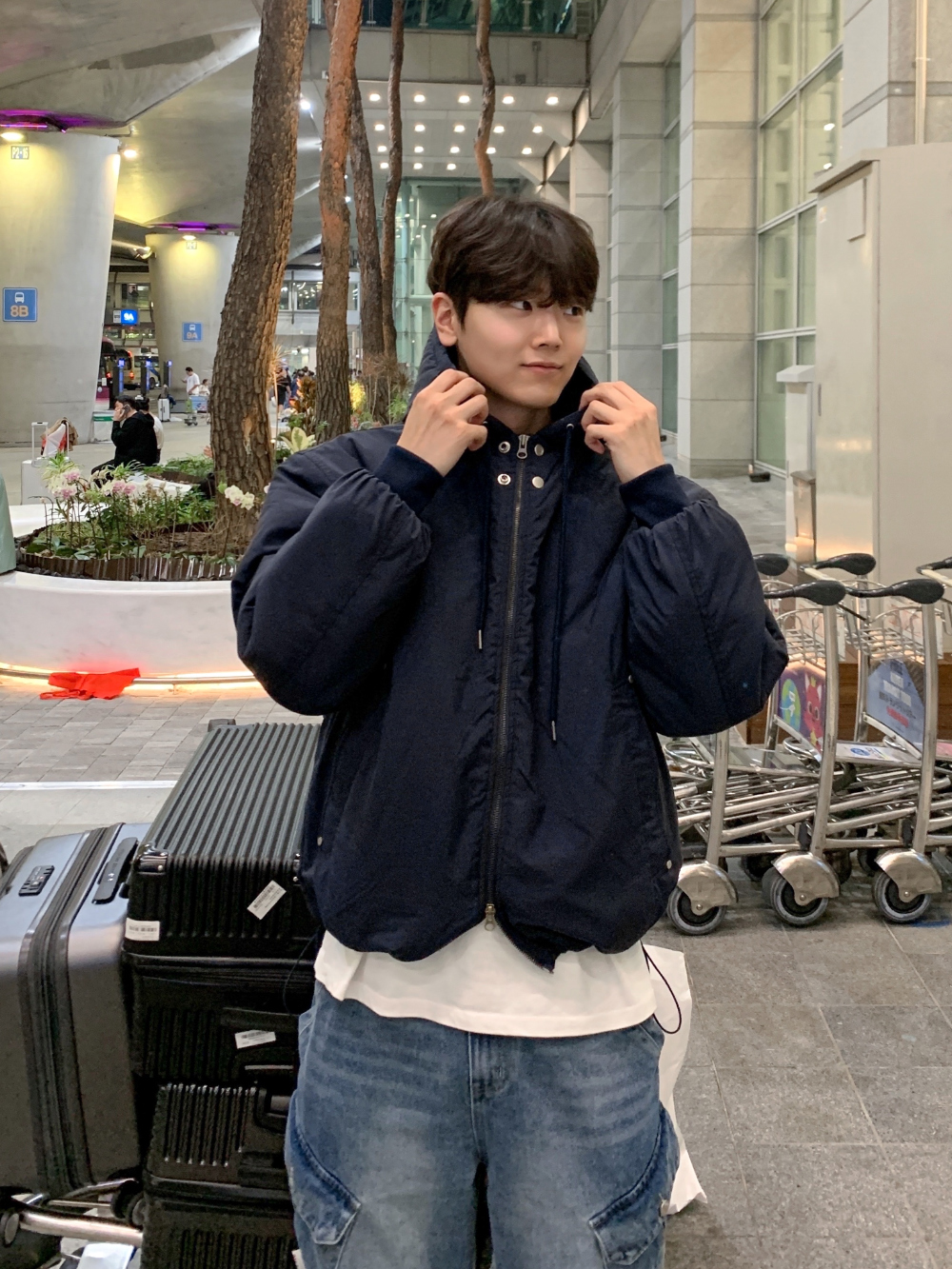 코트 모델 착용 이미지-S57L13