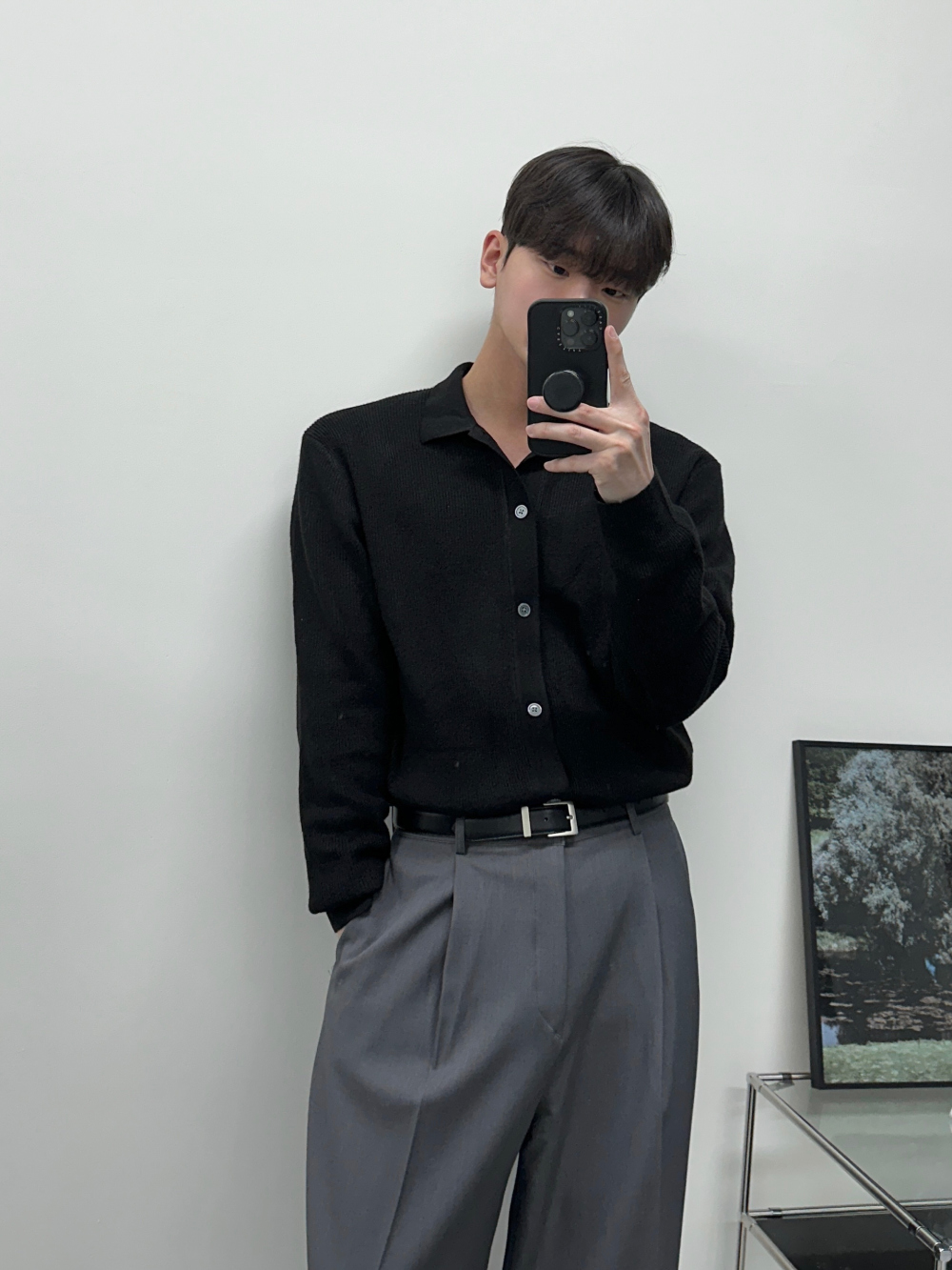 바지 모델 착용 이미지-S37L30