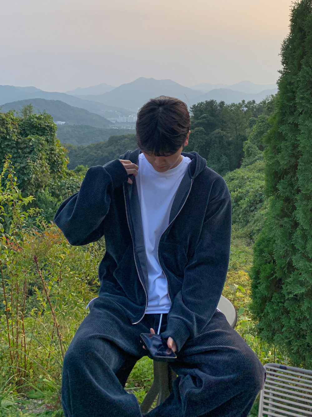 머플러 모델 착용 이미지-S60L40