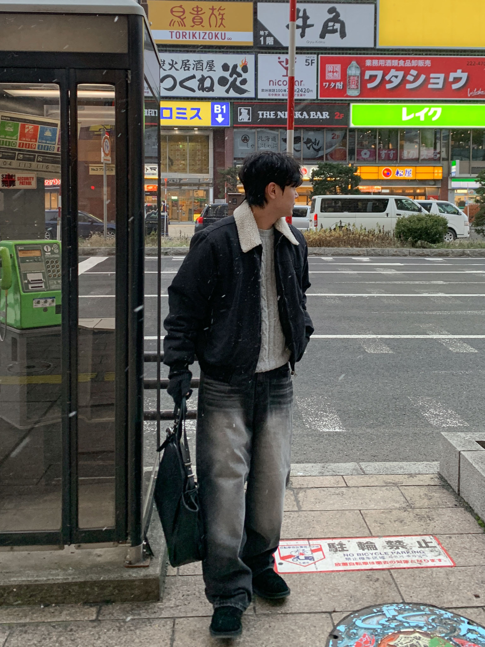 재킷 모델 착용 이미지-S68L3