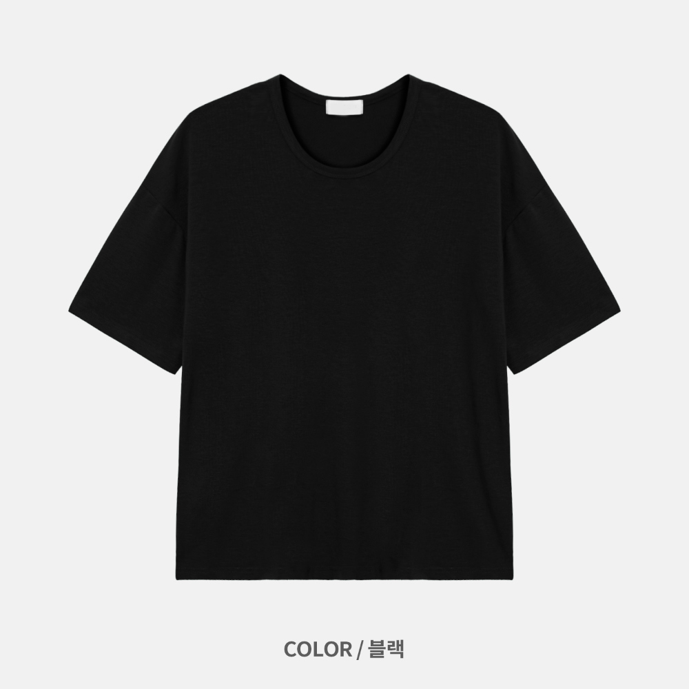 반팔 티셔츠 차콜 색상 이미지-S130L6