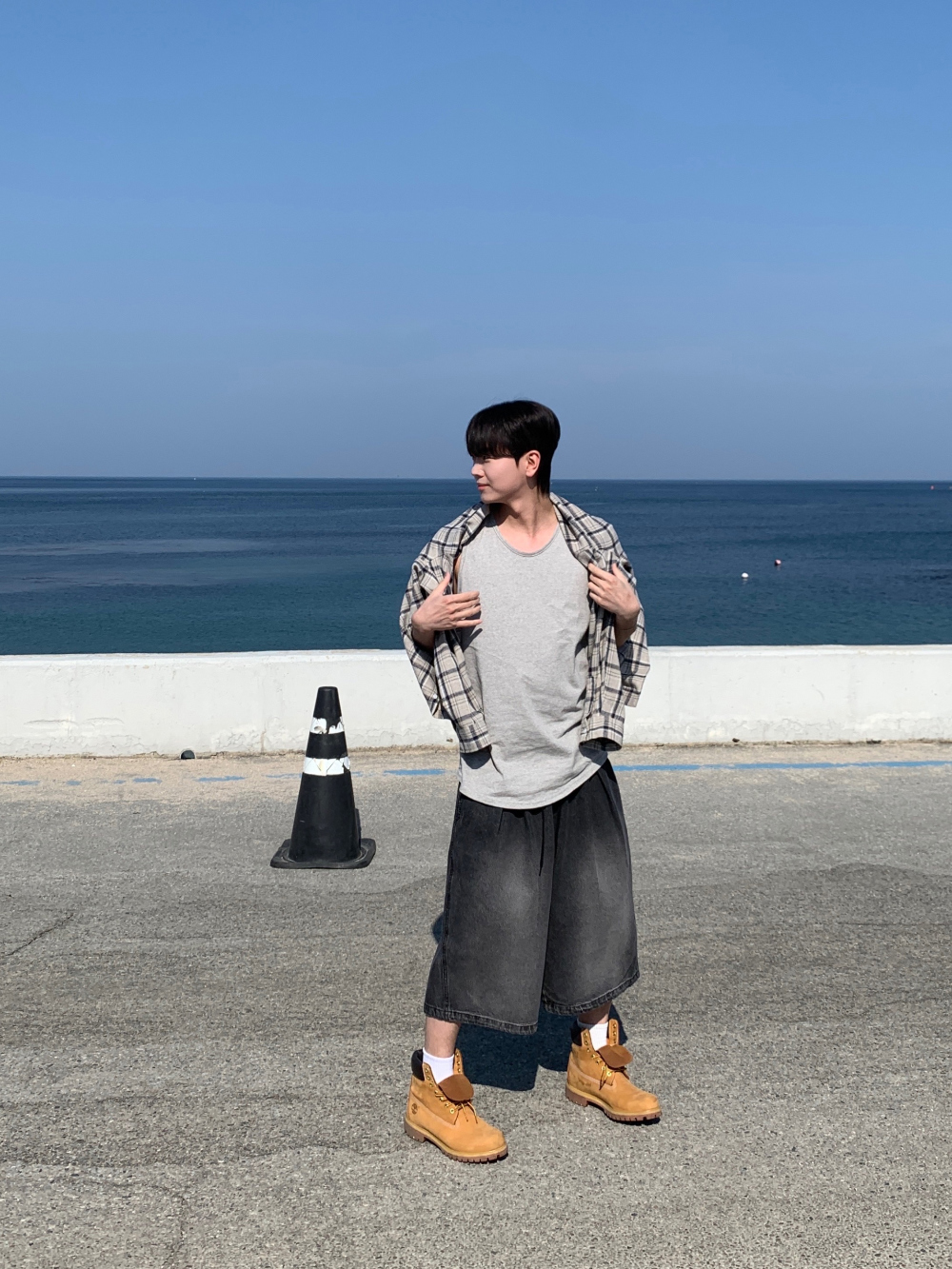 민소매 모델 착용 이미지-S130L50