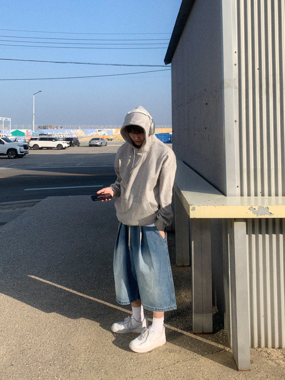 반바지 모델 착용 이미지-S120L12