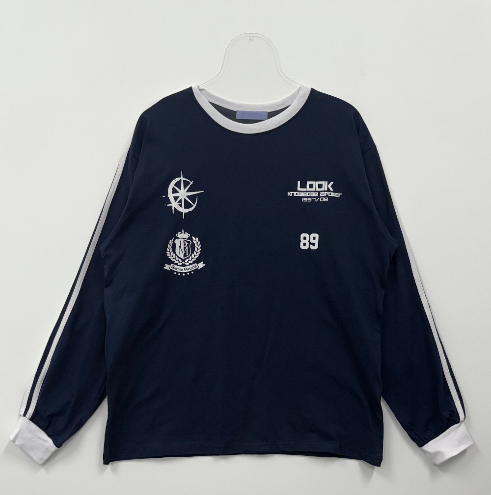 긴팔 티셔츠 차콜 색상 이미지-S141L4