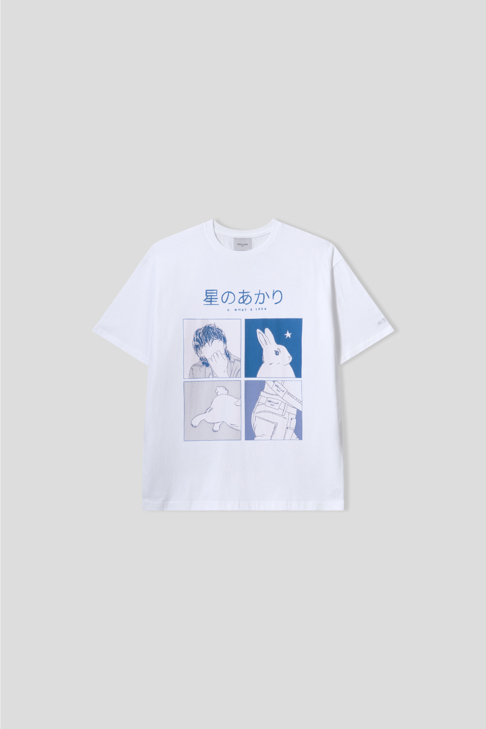 반팔 티셔츠 화이트 색상 이미지-S147L10