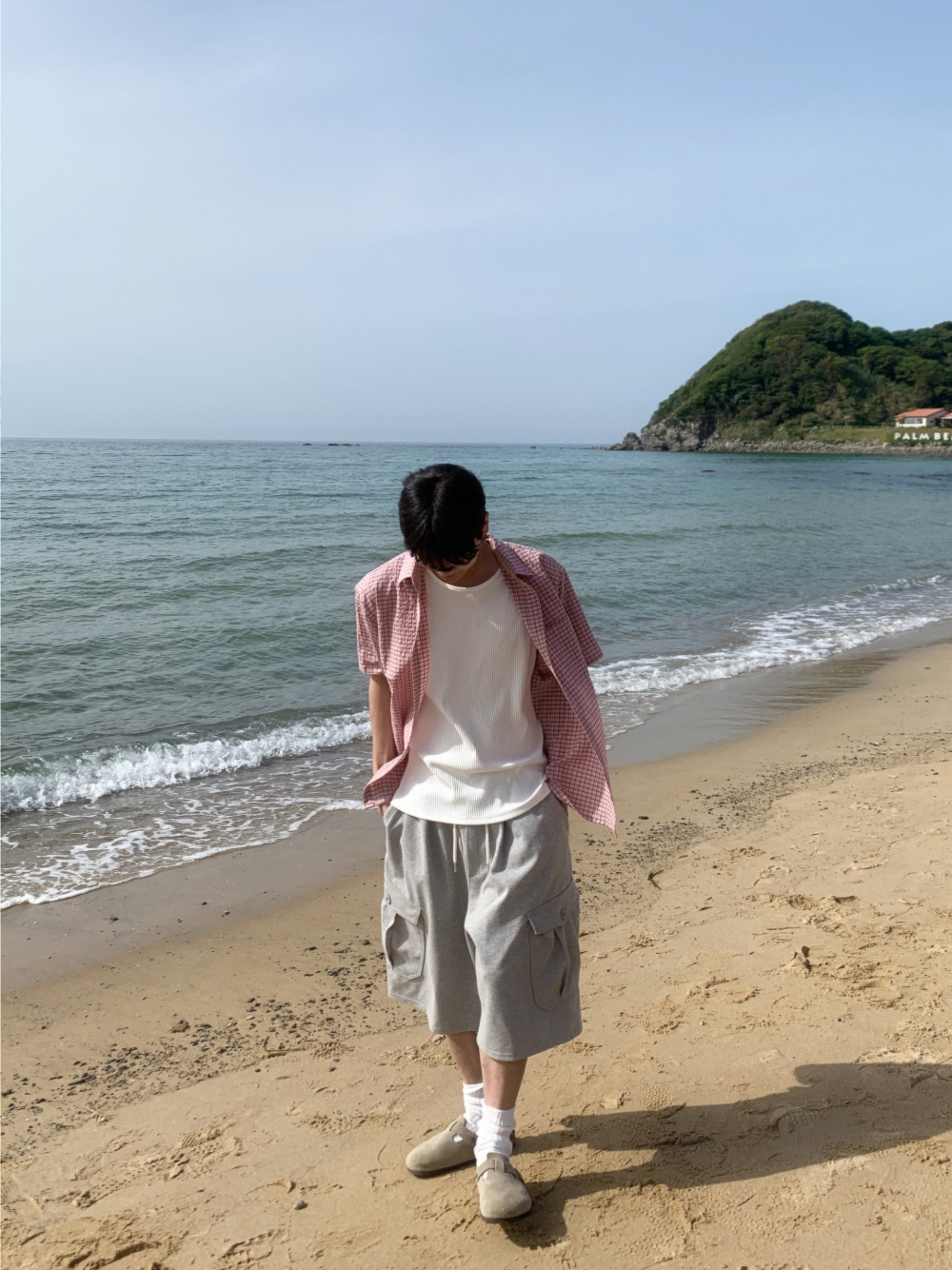 민소매 모델 착용 이미지-S134L16