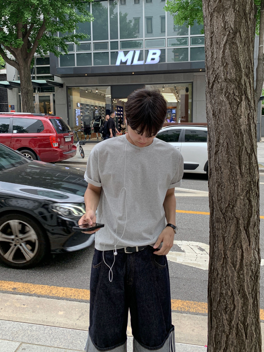 반바지 모델 착용 이미지-S139L17