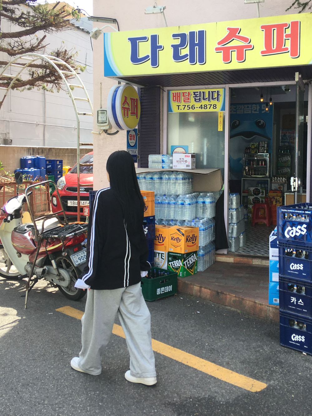 긴팔 티셔츠 모델 착용 이미지-S142L16