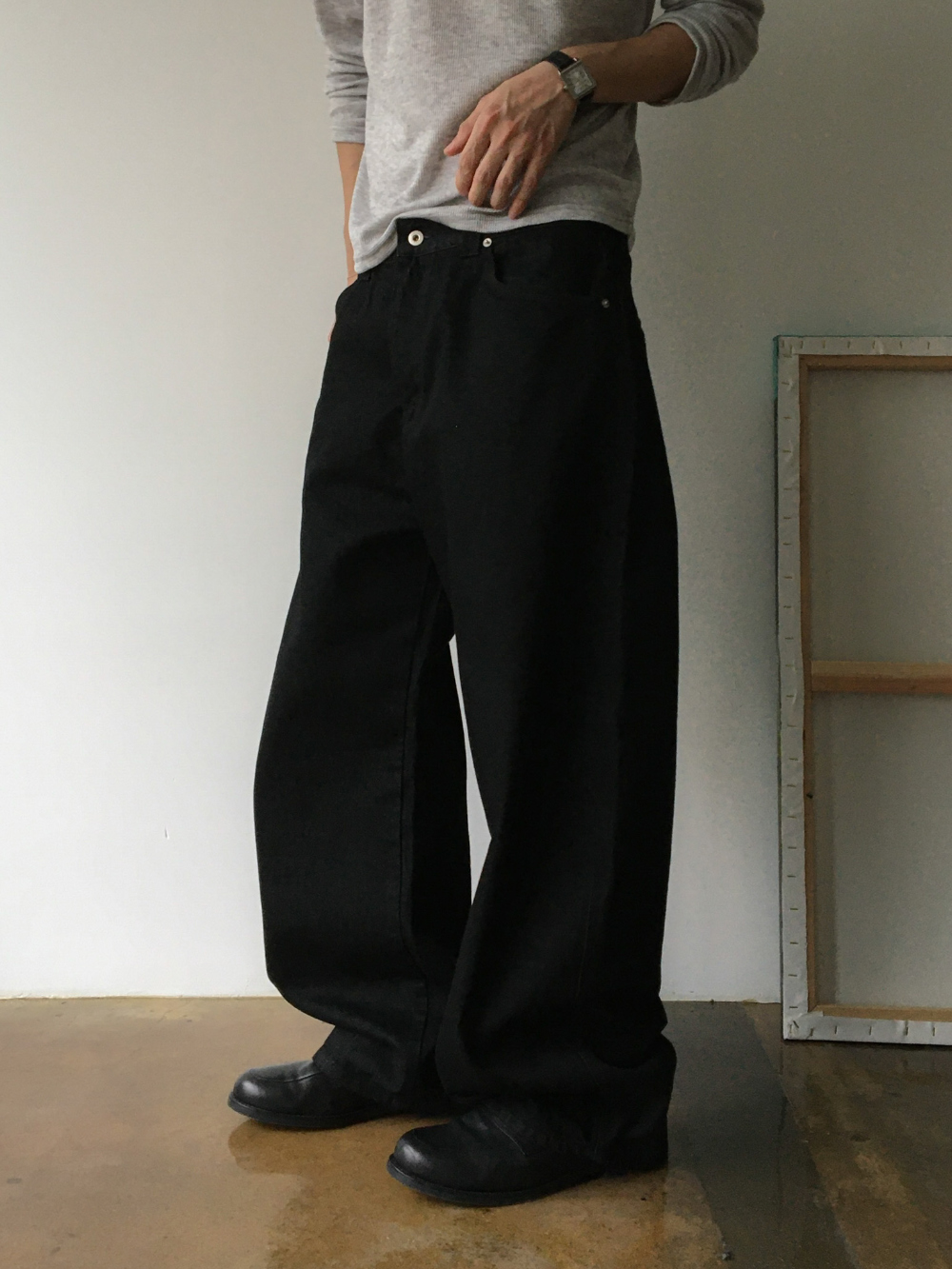 바지 모델 착용 이미지-S170L40