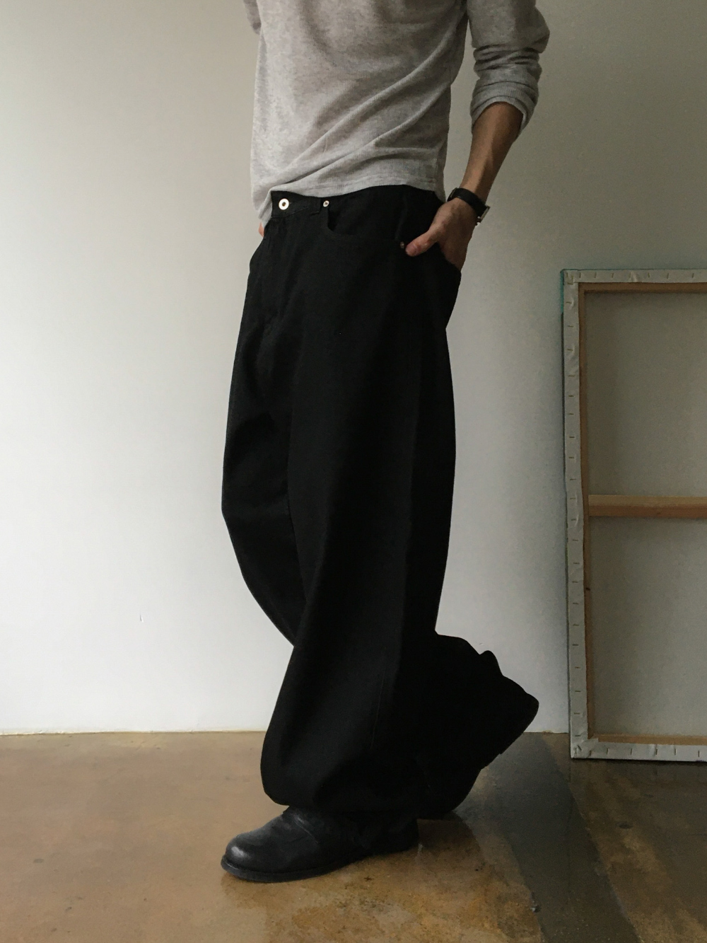 바지 모델 착용 이미지-S170L35