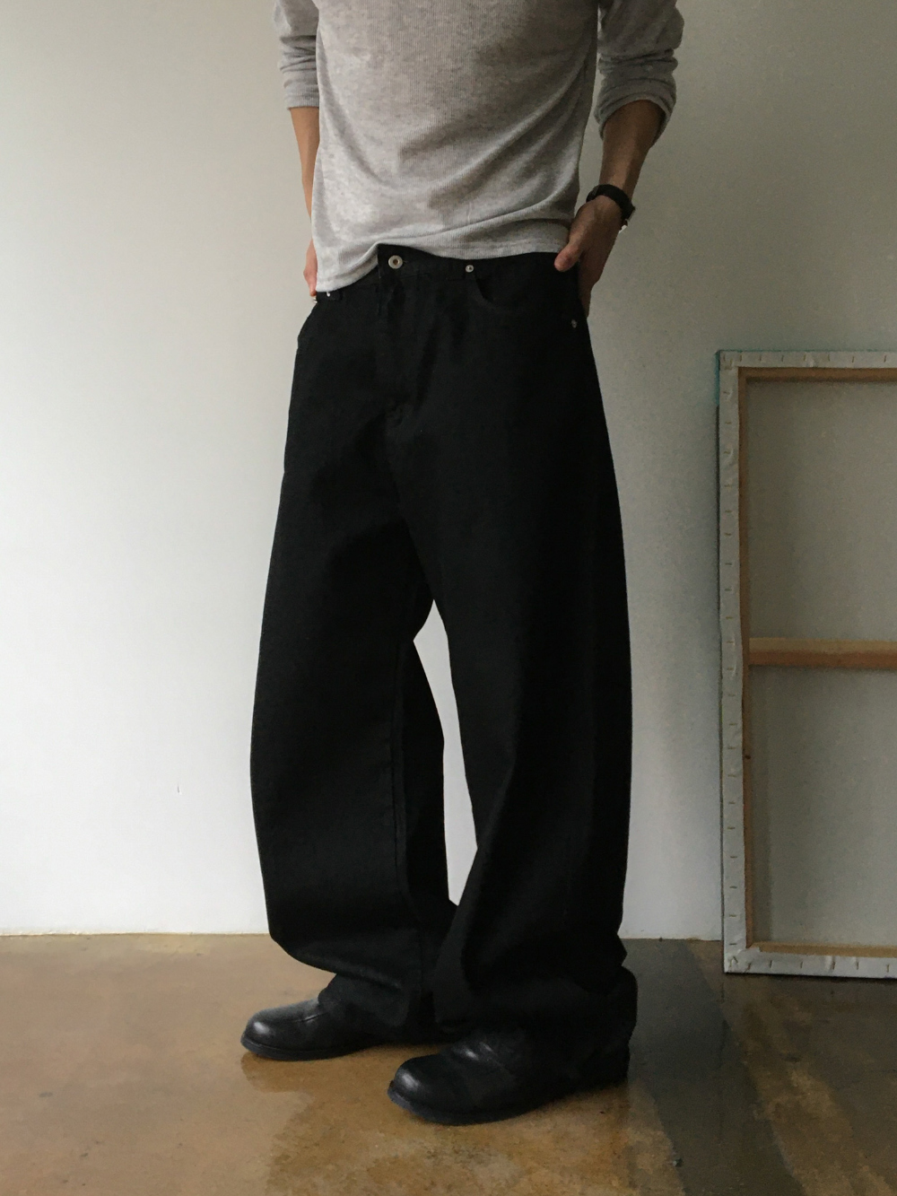 바지 모델 착용 이미지-S170L39
