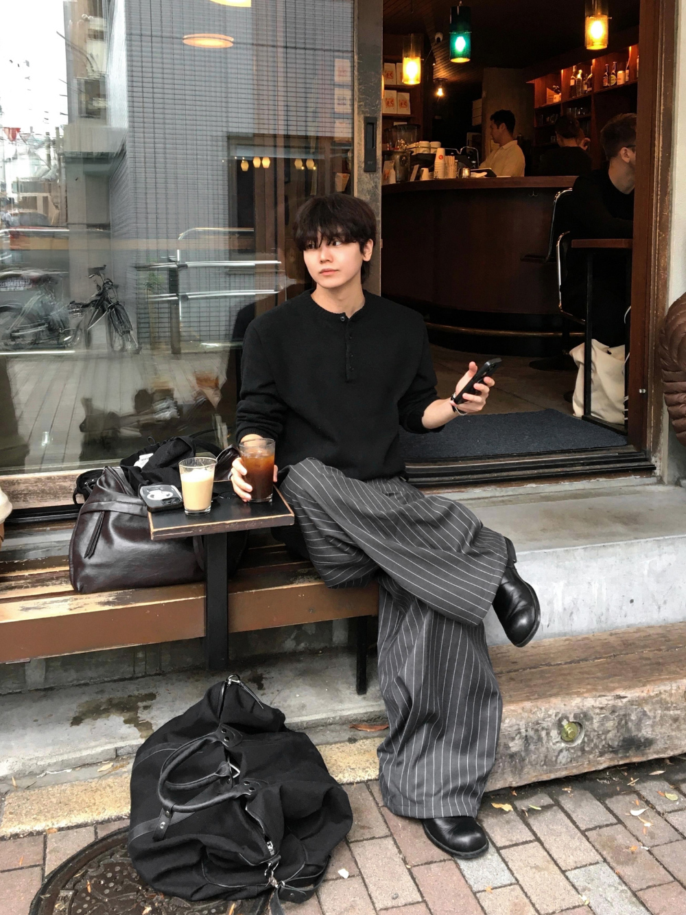 재킷 모델 착용 이미지-S186L48