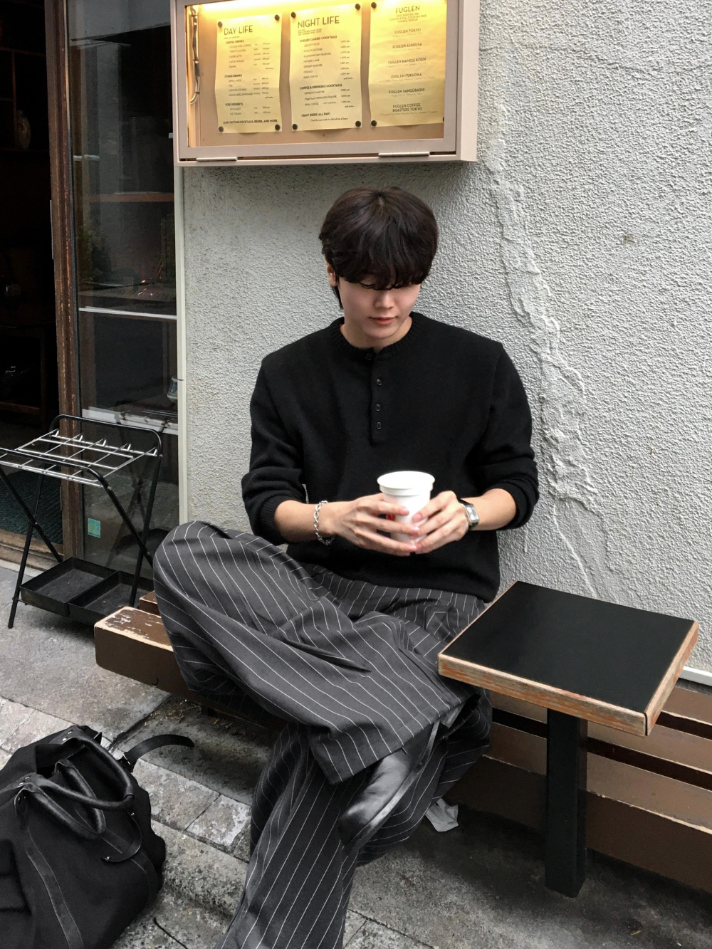 재킷 모델 착용 이미지-S186L35