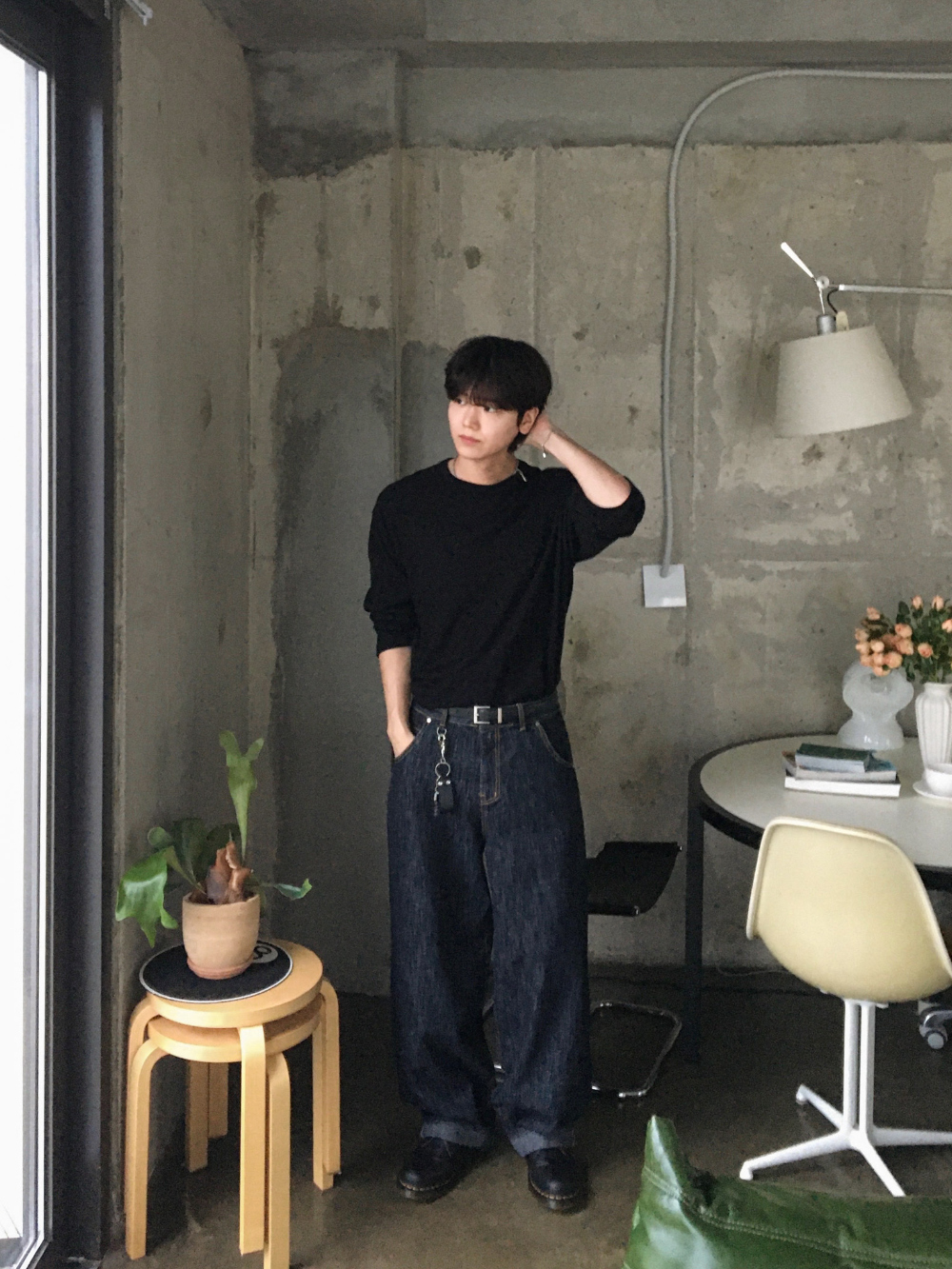 바지 모델 착용 이미지-S189L29