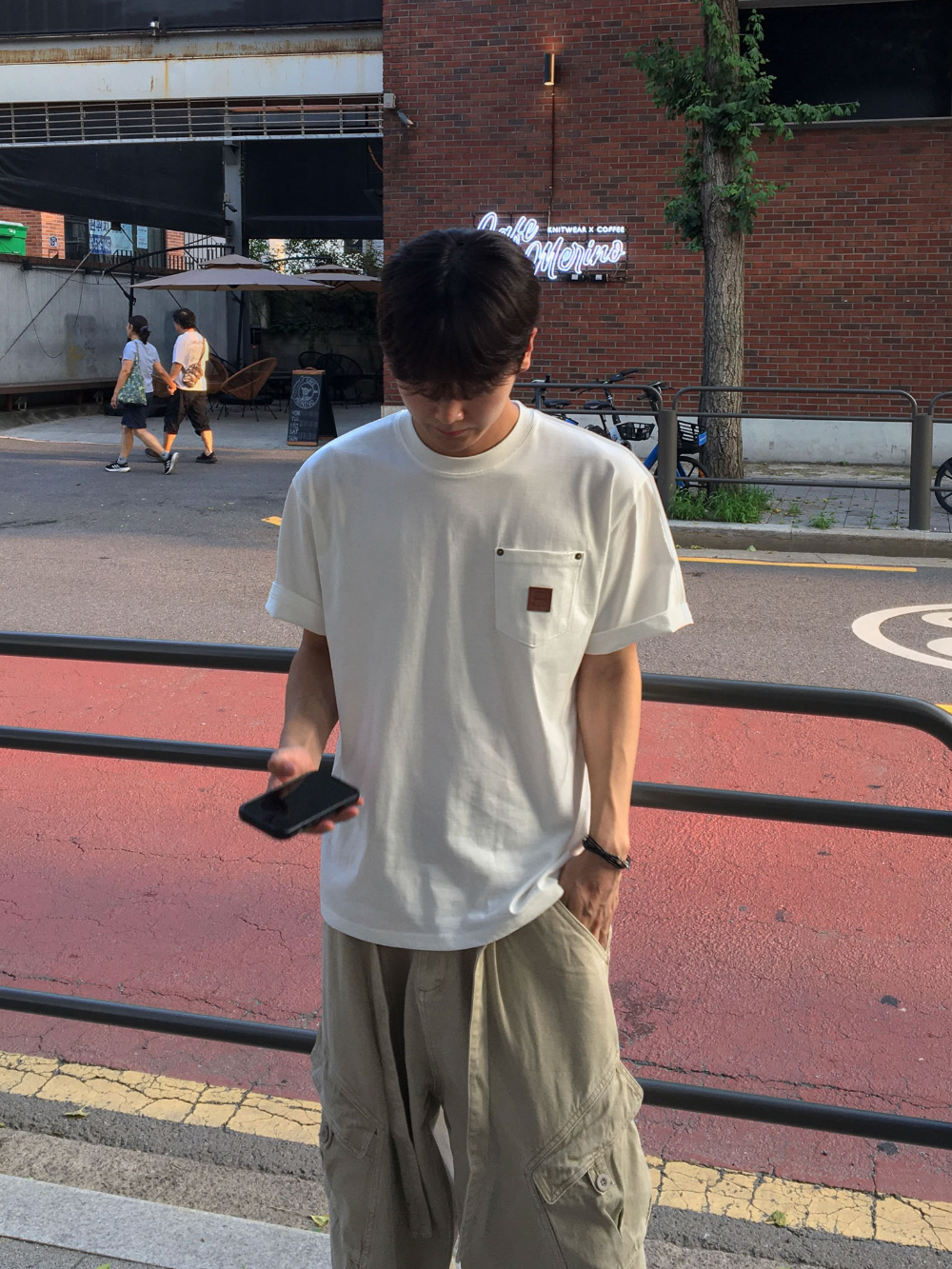 바지 모델 착용 이미지-S156L15