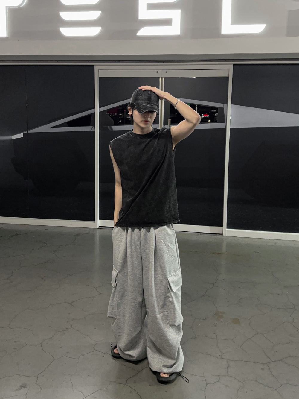 모자 모델 착용 이미지-S15L24