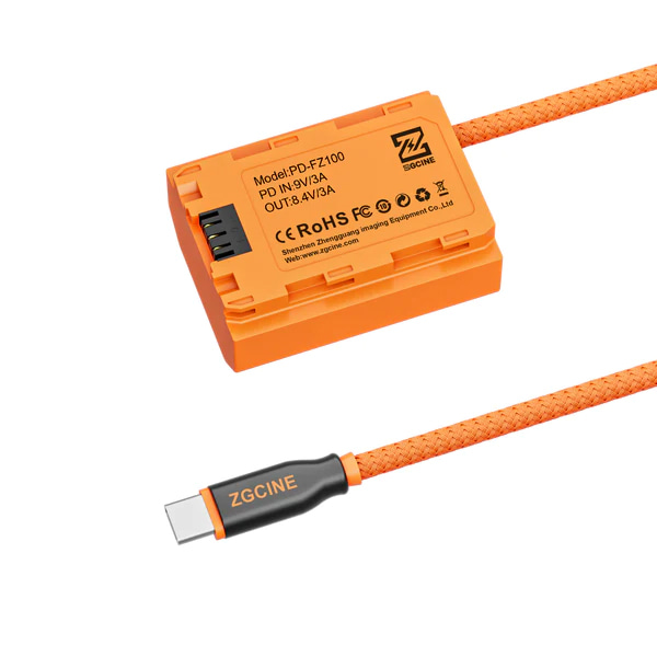 ZGCINE PD-FZ100 USB-C to FZ100 더미배터리케이블