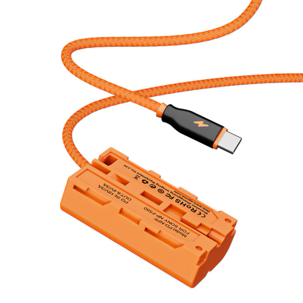 ZGCINE PD-NPF USB-C PD 전원 공급용 NP-F 더미 배터리 케이블 60cm