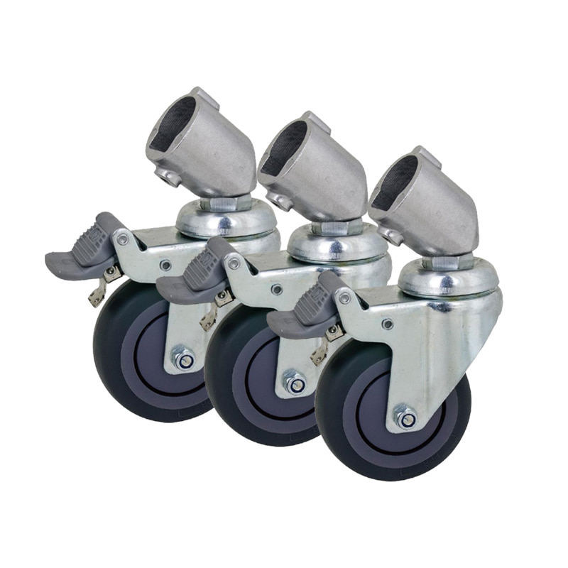 쿠포 KC-080R 75mm 캐스터 조명 스탠드 휠 1SET