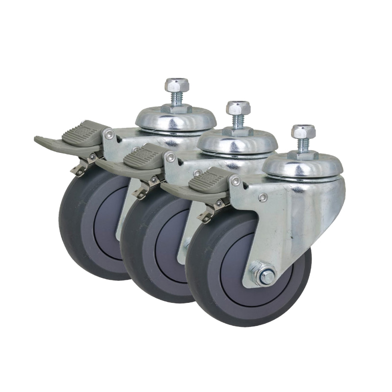 쿠포 KC-100 100mm 캐스터 조명 스탠드 휠 1SET