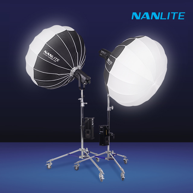 난라이트 포르자 720 / 720B LED 조명 젬볼 소프트박스120 투스탠드 세트