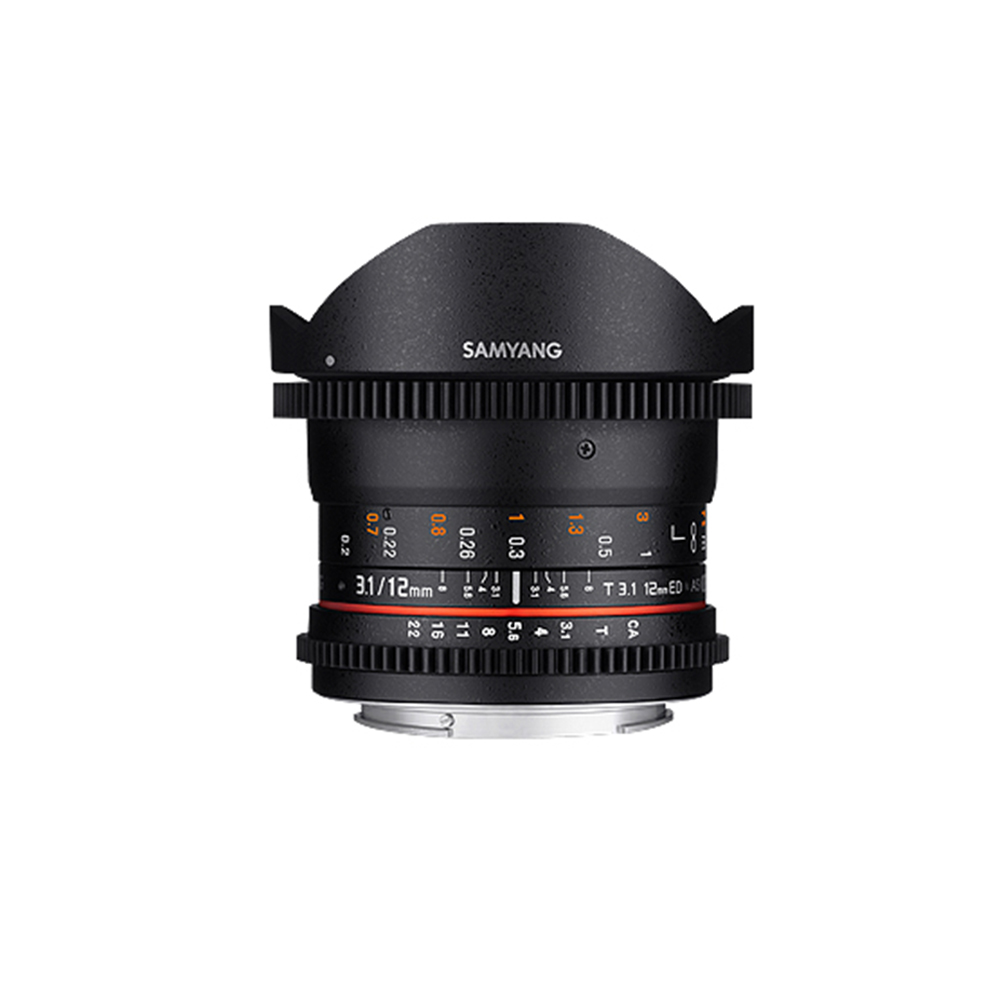 삼양 VDSLR 12mm T3.1 ED AS NCS FISH-EYE 영상 촬영 전용 렌즈