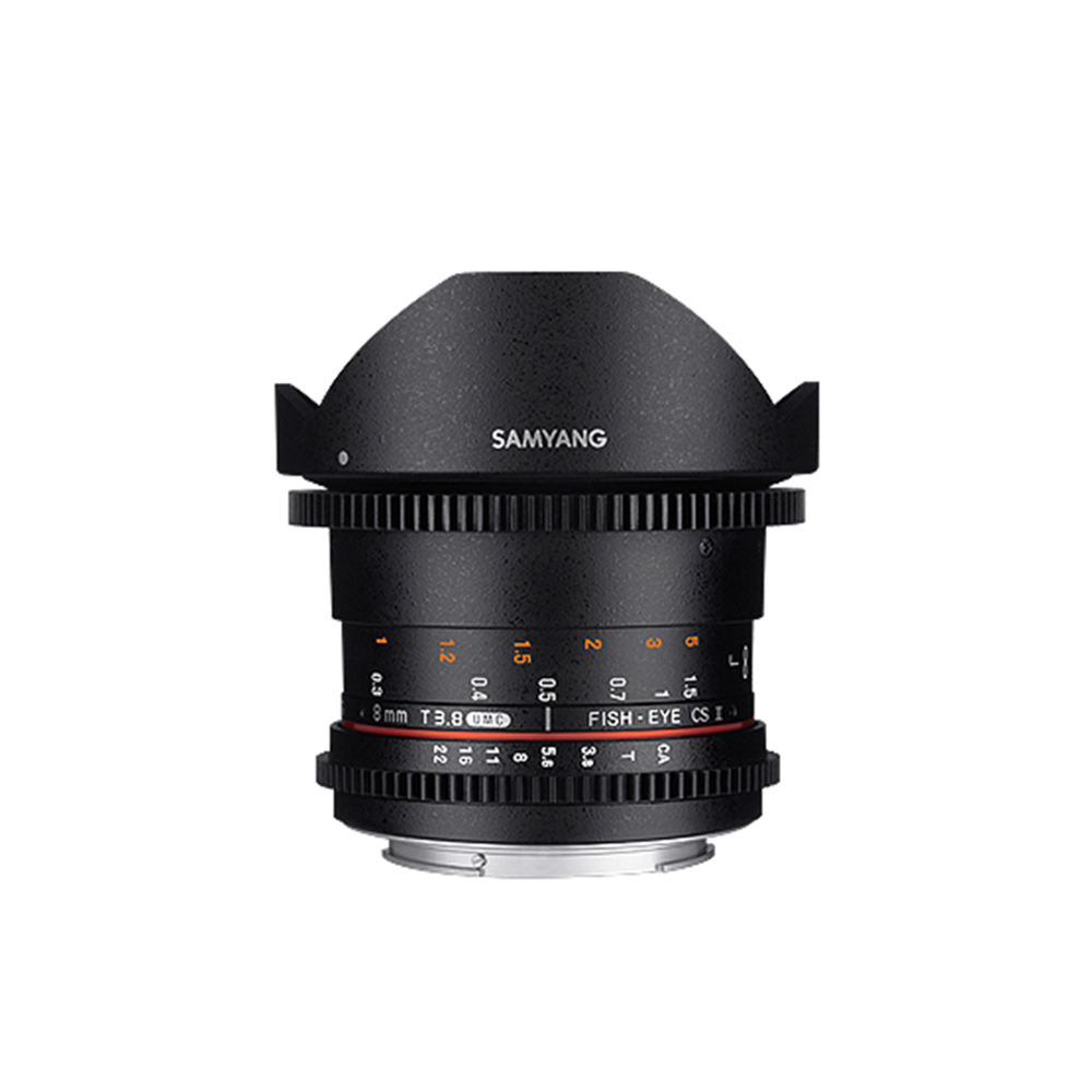 삼양 VDSLR 8mm T3.8 ll UMC Fish-Eye CSII 영상 촬영 전용 렌즈