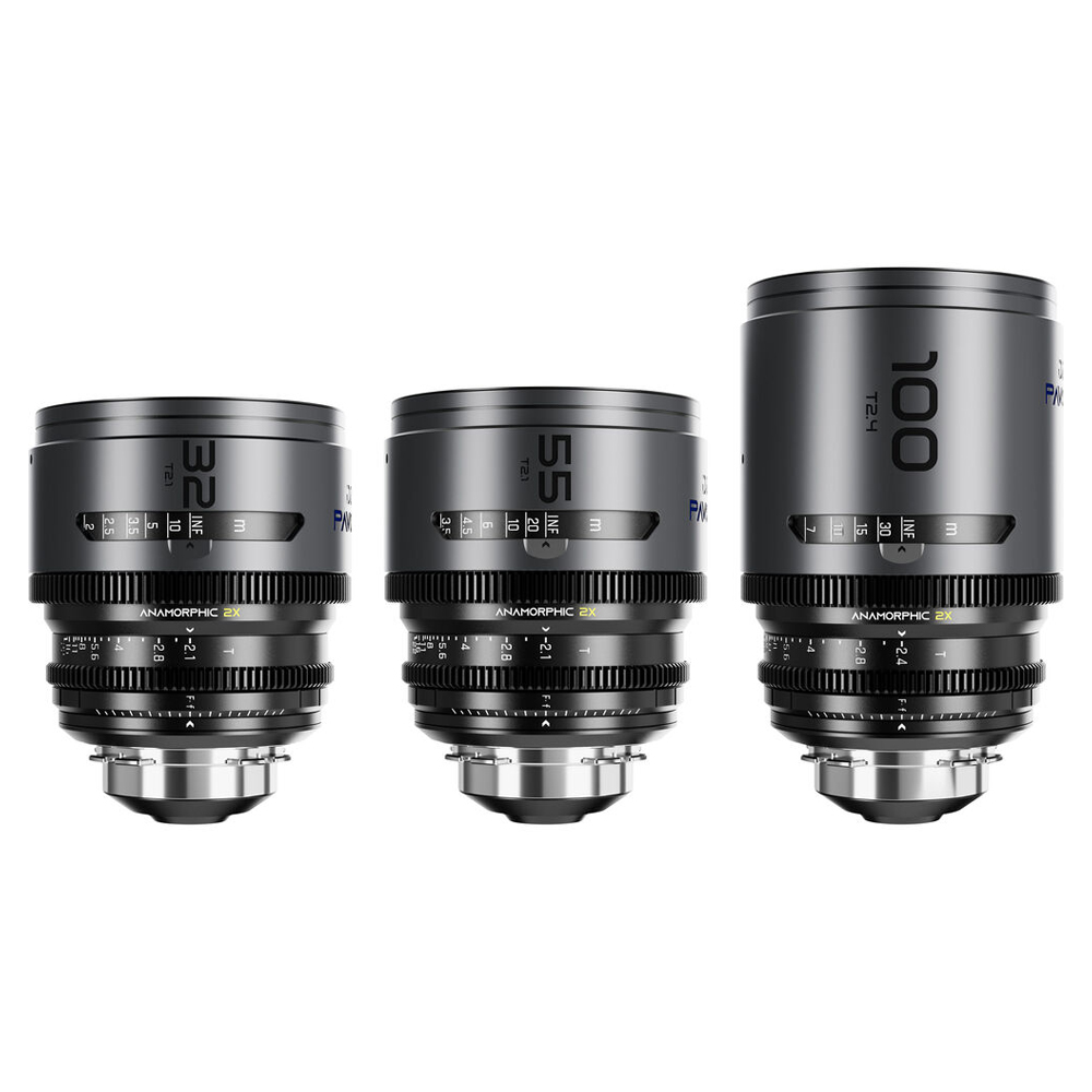 디조필름 PAVO 2x 아나모픽 3렌즈 세트 32, 55, 100mm T2.1 - 2.4 / PL마운트 파보 DZO-PAB3PLIB