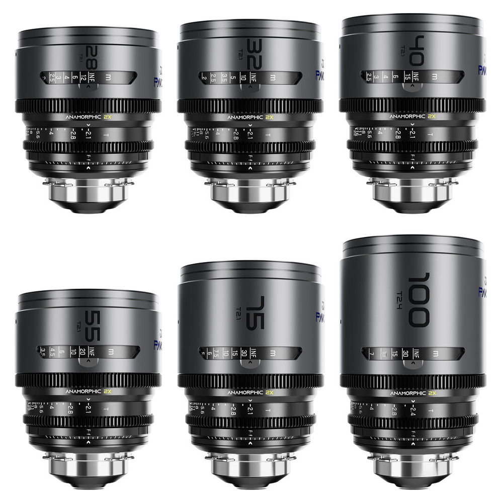 디조필름 PAVO 2x 아나모픽 6렌즈 세트 28·32·40·55·75·100mm T2.1 - 2.4 / PL마운트 파보 DZO-PA6PLI