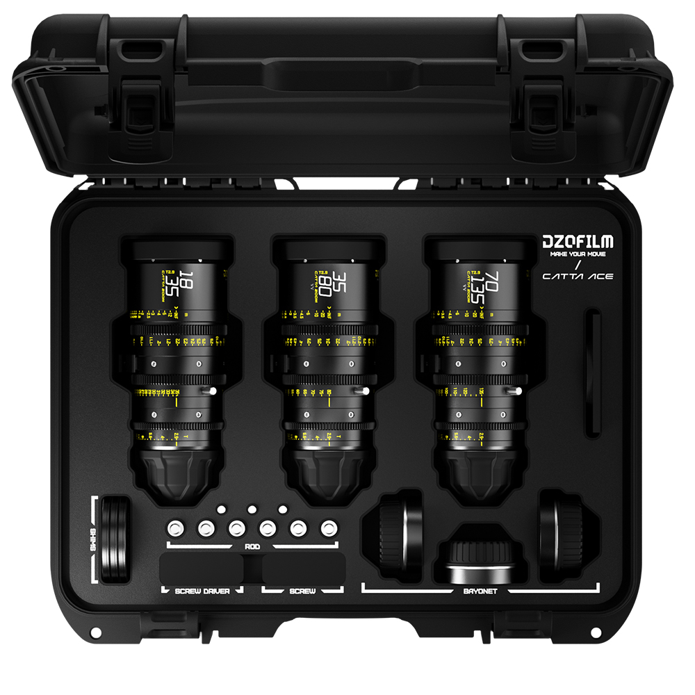 디조필름 Catta Ace 3KIT 18–35·35–80·70–135mm T2.9 FF 줌 시네 렌즈 세트 / PL마운트 카타 에이스 DZO-FFCattaA3-BUNDLE