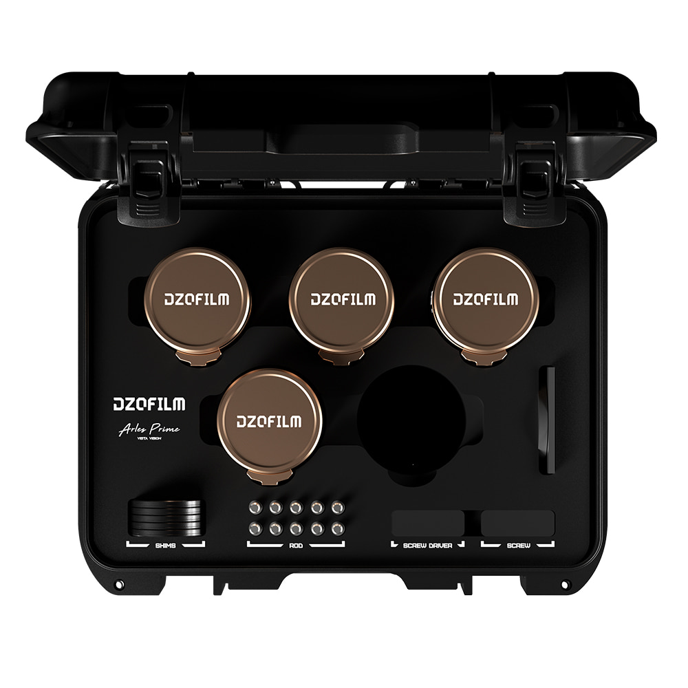 디조필름 ARLES LUSTRE 4KIT 시네 렌즈 세트 T1.6 25·35·50·75mm / PL 마운트 아를 뤼스터 DZO-APG4AIPL