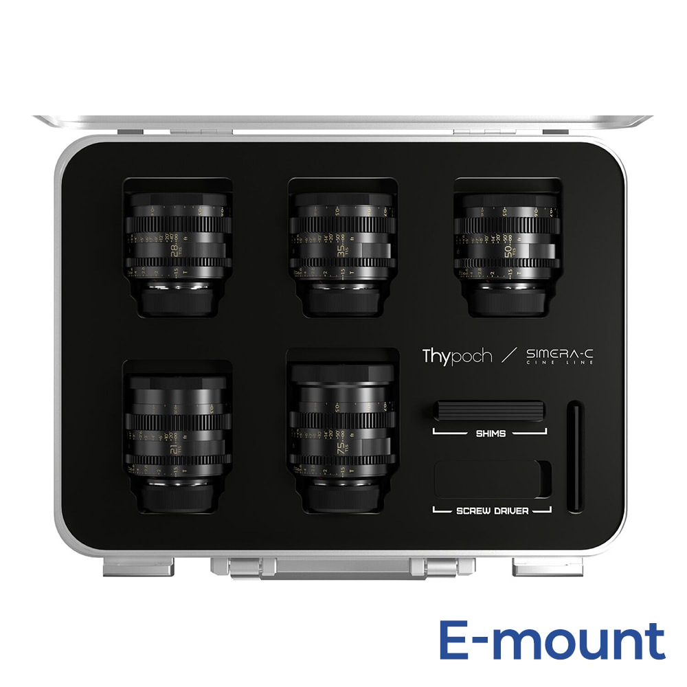 타이포크 TP-SC5P-E 시메라-C 5 키트 21, 28, 35, 50, 75mm / E 마운트